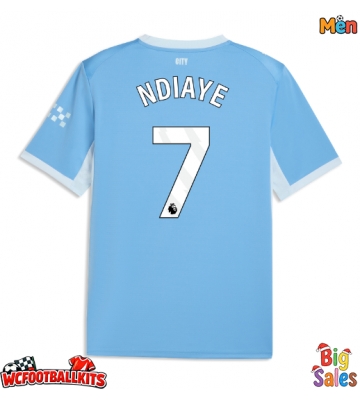 Manchester City Iliman Ndiaye #7 Replica Home Stadium Shirt 2026-27 Short Sleeve